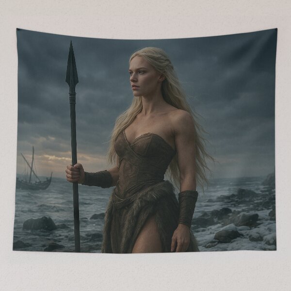 Item preview, Valkyrie of the Frozen Shore designed and sold by NorseDrip.
