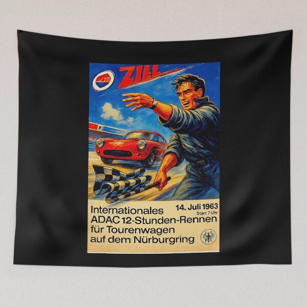 Item preview, Nurburgring 1963 variation vintage poster #1 designed and sold by Helios Be. Lavsh.