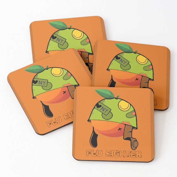 Item preview, Flu Fighter – The Citrus Hero designed and sold by MeowTouch Art.