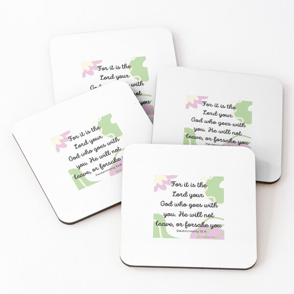Item preview, Deuteronomy 31:6 Bible verse designed and sold by PalomaHealing24.