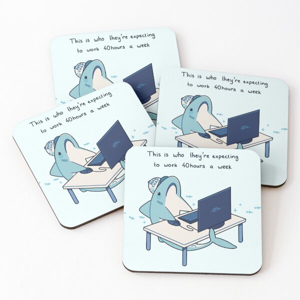 Item preview, Work-life balance shark designed and sold by SilAchan.