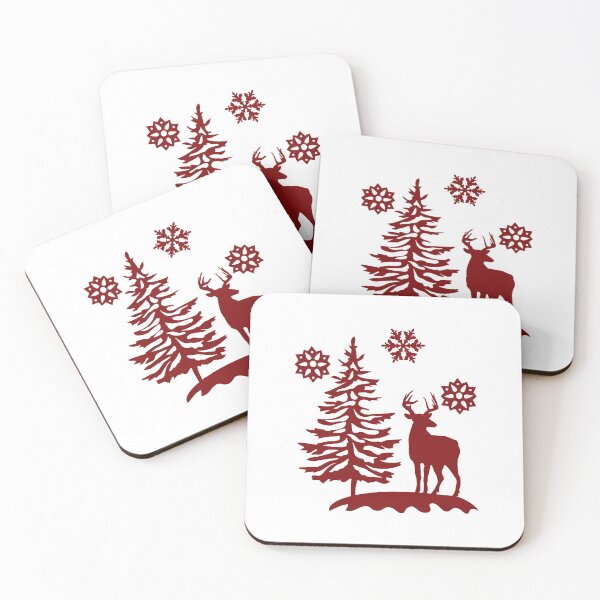 Item preview, Christmas Deer and Tree designed and sold by MagnoliaLake.