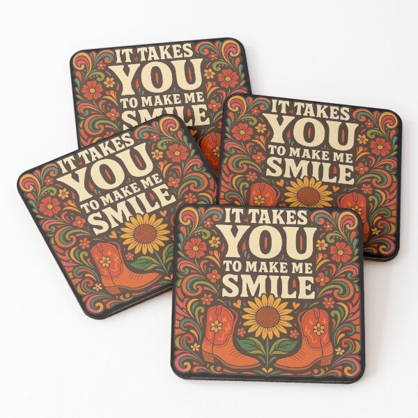 Item preview, It takes YOU to make me smile - USA, Country, boots & sunflowers designed and sold by darky72.