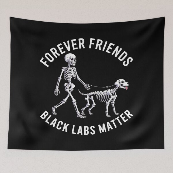Item preview, forever friends black labs matter designed and sold by DigiLuxeArt.