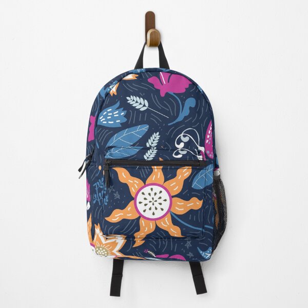 Item preview, Butterfly Play Date - Pink & Gold Floral Design on Blue designed and sold by DesignMyHeart.