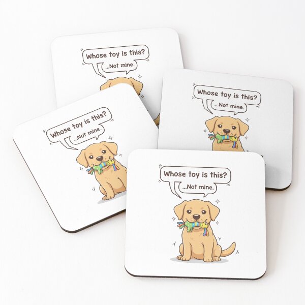 Item preview, Cute Dog Lying Challenge –  Labrador Retriever “Whose Toy Is This?” Funny Dog Challenge designed and sold by The Real Life Symphony.