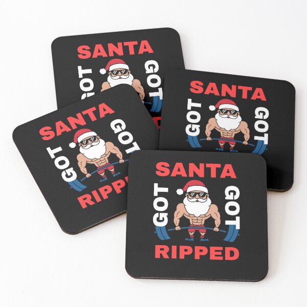 Item preview, Santa Got Ripped – Funny Christmas Gift Gym Santa Design designed and sold by MuffinInk.