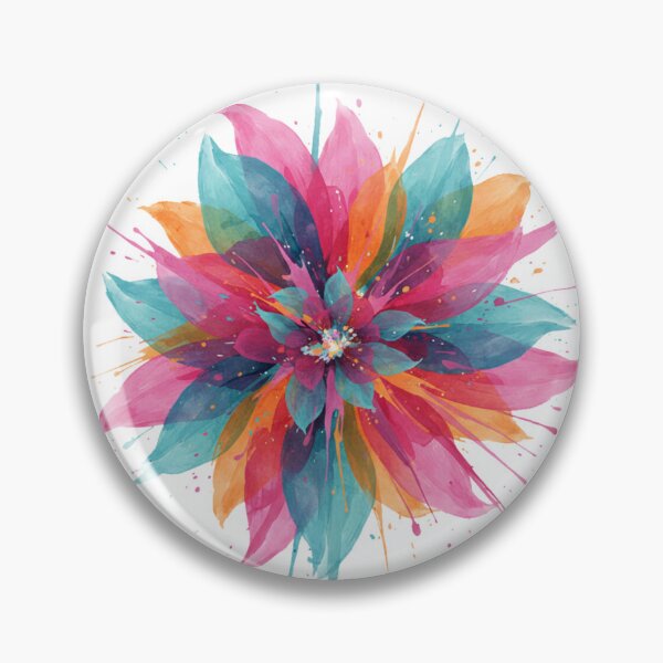 Item preview, Abstract Watercolor Splash | Dynamic Floral Expression | Modern Bright Art Print designed and sold by Thaliandra.