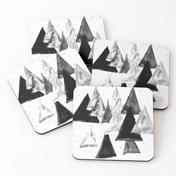 Item preview, triangular age movement black and white abstract design designed and sold by SmashingDeals.