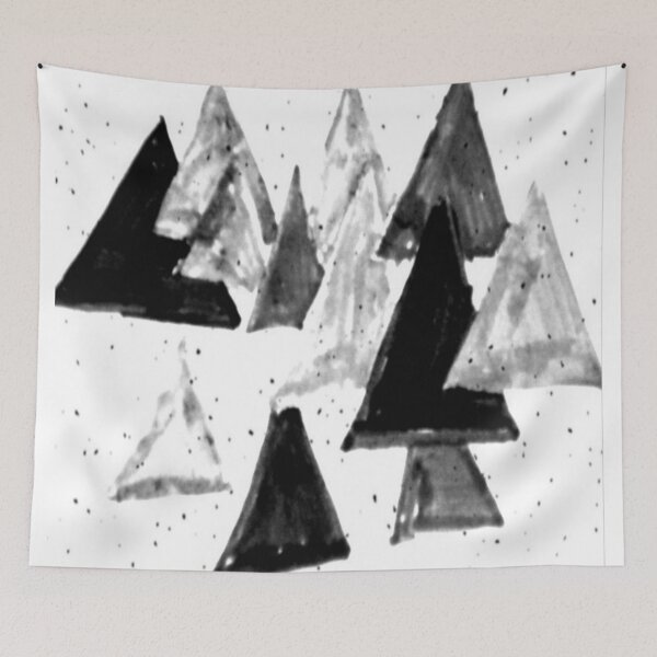 Item preview, triangular age movement black and white abstract design designed and sold by SmashingDeals.