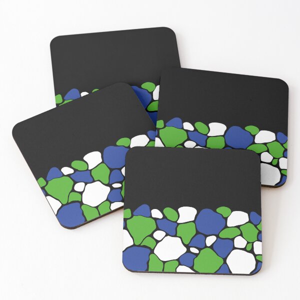 Item preview, Blue Green Stone Mosaic — Modern Abstract Rock Texture designed and sold by InFrameVision.