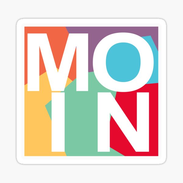 Moin Moin Begrüßung Hamburg Sticker
