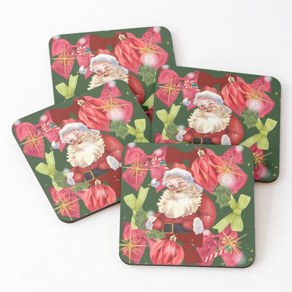Item preview, Santa Christmas Wreath - Festive Holiday Jolly Saint Nick Design designed and sold by Extremeallie.