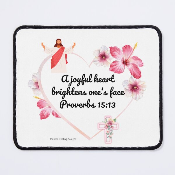 Item preview, Heart outline, Hibiscus Proverbs scripture designed and sold by PalomaHealing24.
