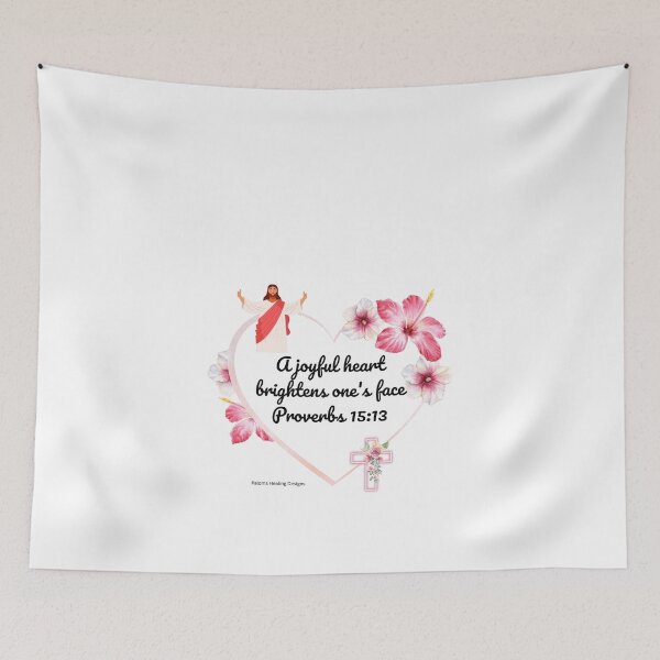 Item preview, Heart outline, Hibiscus Proverbs scripture designed and sold by PalomaHealing24.