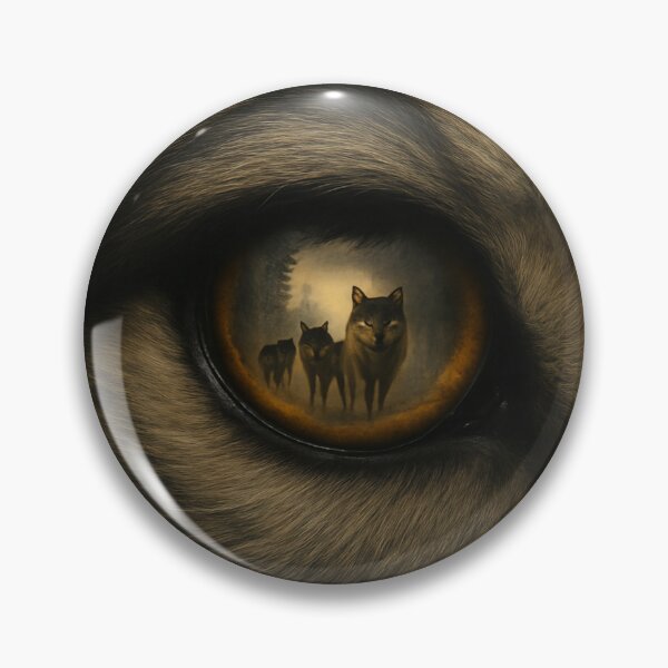 Item preview, “Wolf’s Gaze – Reflected Pack | Hyper-Realistic Eye Art” designed and sold by GeoWild Designs.