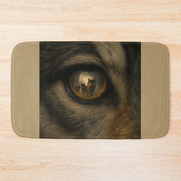 Item preview, “Wolf’s Gaze – Reflected Pack | Hyper-Realistic Eye Art” designed and sold by GeoWild Designs.