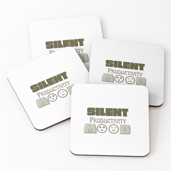 Item preview, Silent Productivity Mode – Minimal Introvert Office Quote designed and sold by CielaNoir.