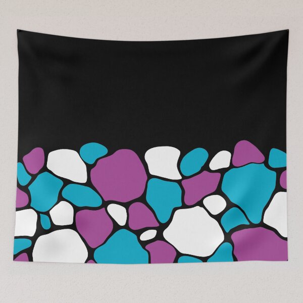 Item preview, Noche de mosaico de piedra — Arte rupestre gráfico abstracto designed and sold by InFrameVision.