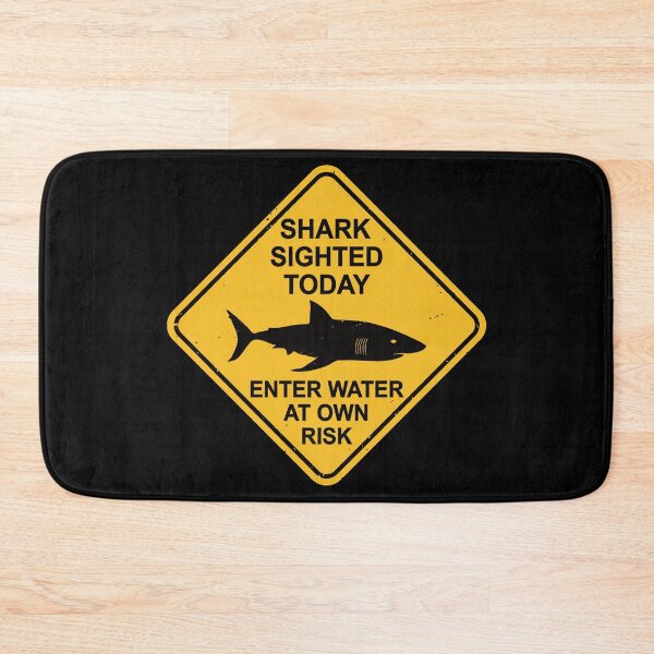 Item preview, Shark Sighted Warning Sign - Enter Water at Own Risk - Danger designed and sold by IncognitoMode.