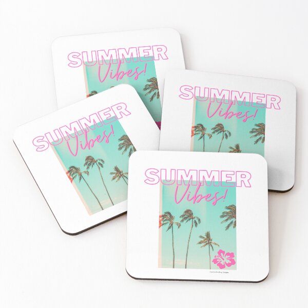 Item preview, Summer Vibes in pink against Palms designed and sold by PalomaHealing24.