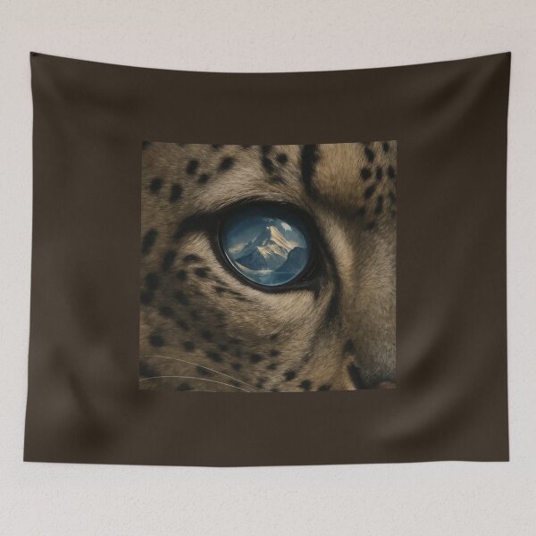 Item preview, Snow Leopard Eye Reflection – Mountain Spirit Vision Art designed and sold by GeoWild Designs.