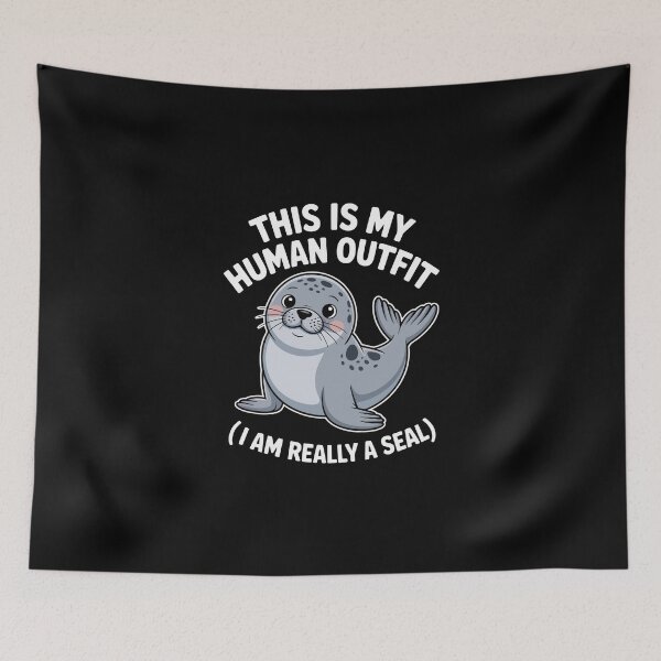 Item preview, THIS IS MY HUMAN OUTFIT I AM REALLY A SEAL designed and sold by jkrphoto.