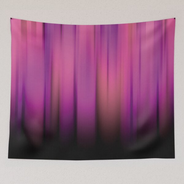 Item preview, Dark Pink Soft Orange Aurora Vertical Abstract Art designed and sold by InFrameVision.