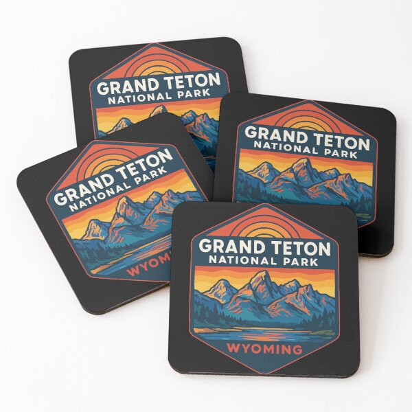 Item preview, Grand Teton National Park Wyoming Retro Travel designed and sold by TomFrontierArt.