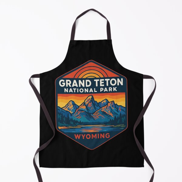 Item preview, Grand Teton National Park Wyoming Retro Travel designed and sold by TomFrontierArt.