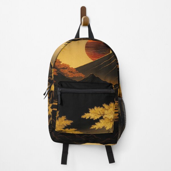 Item preview, Golden Fuji Sunset – Japanese Art Deco Landscape designed and sold by Myōhō Print Co..
