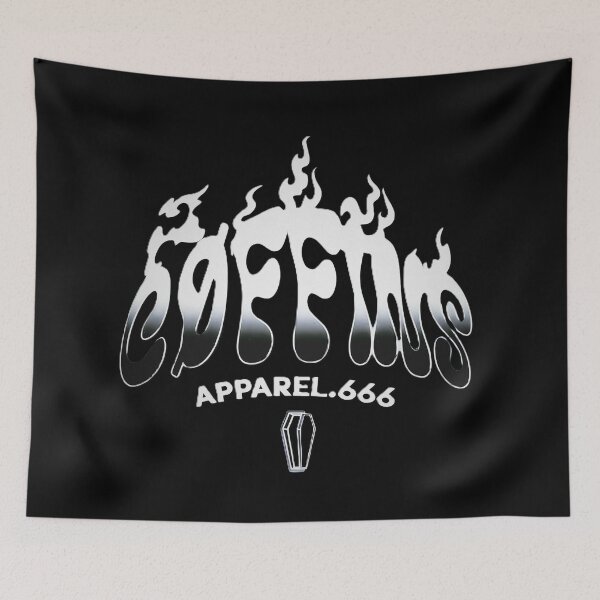Item preview, Coffins Apparel 666 - Chrome Y2K Streetwear Logo designed and sold by CoffinsArt.