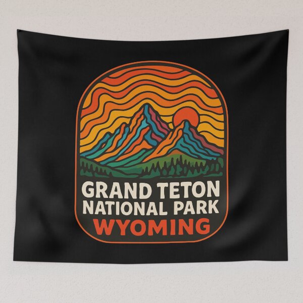 Item preview, Grand Teton National Park Wyoming Trippy Travel designed and sold by TomFrontierArt.