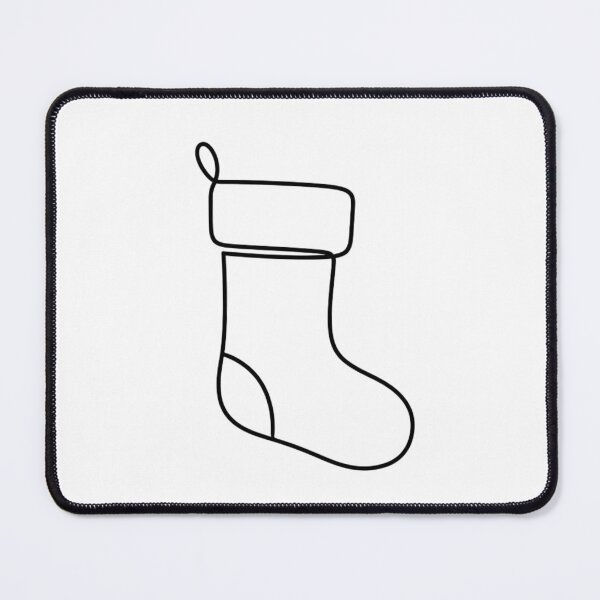 Item preview, One-Line Christmas Stocking – Minimalist Festive Line Art designed and sold by LaurannaDesign.