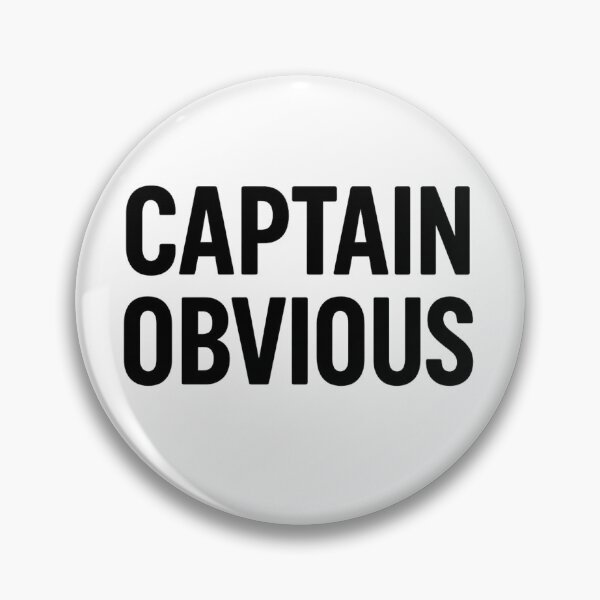 Item preview, Captain Obvious – Funny Bold Typography Design designed and sold by Light and Line Design.