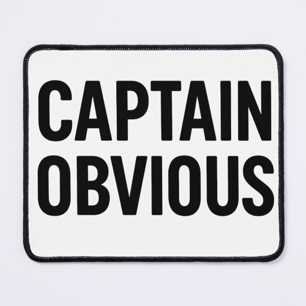 Item preview, Captain Obvious – Funny Bold Typography Design designed and sold by Light and Line Design.