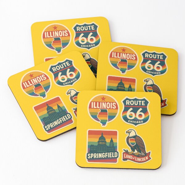 Item preview, Copy of Pride badges Illinois  designed and sold by JETSETPRIDE.