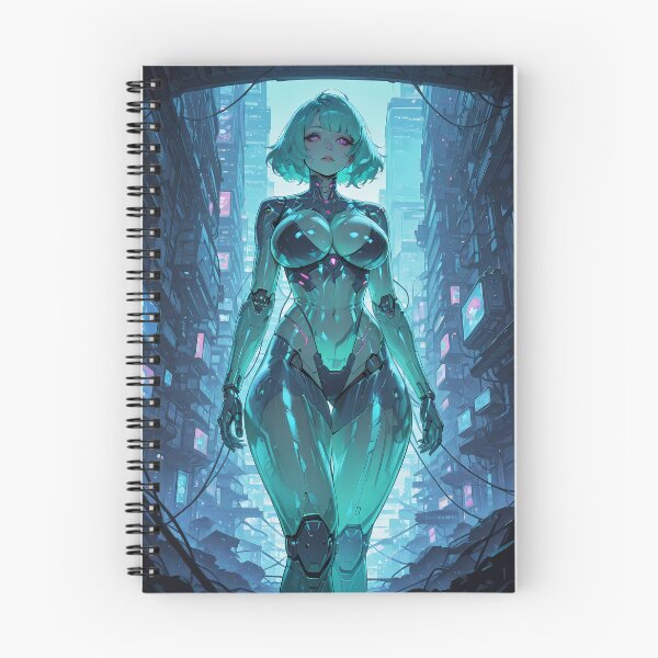 Item preview, Cyberpunk armored waifu pinup thick cyborg beauty designed and sold by BorgSpareParts.