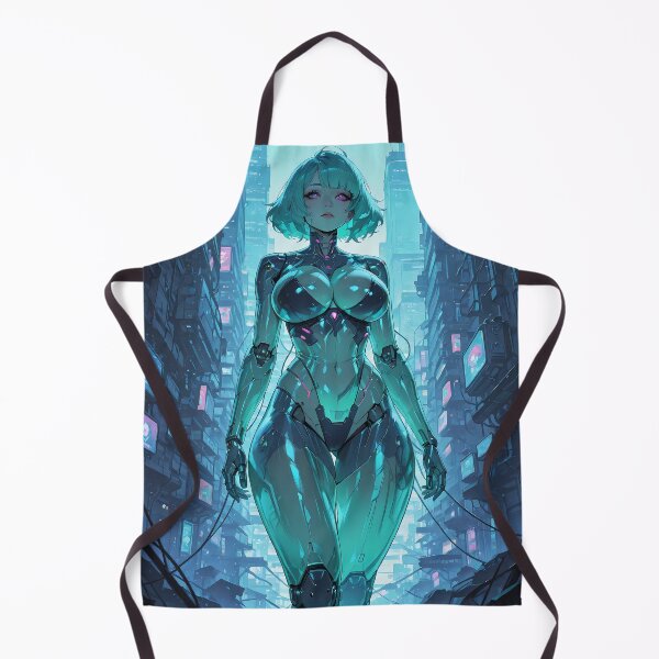Item preview, Cyberpunk armored waifu pinup thick cyborg beauty designed and sold by BorgSpareParts.