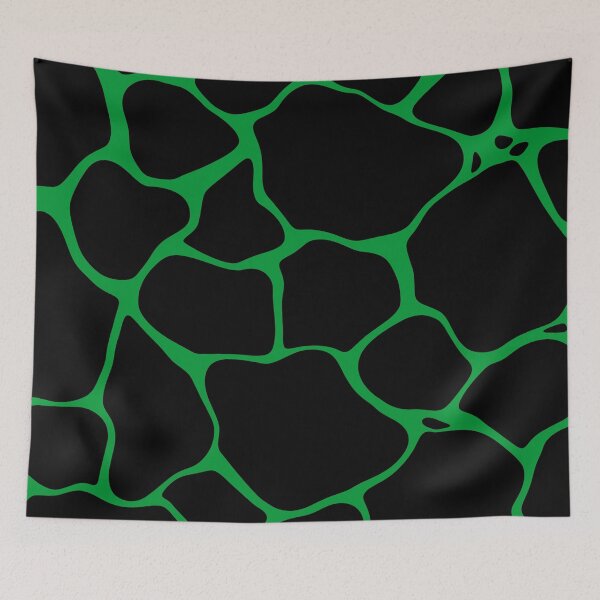 Item preview, Formas negras fundidas con lava verde — Arte abstracto audaz designed and sold by InFrameVision.