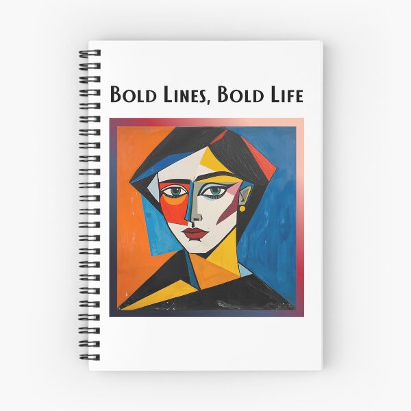 Item preview, Bold Lines Bold Life - Cubist-Inspired Abstract Portrait of a Woman designed and sold by Design-Horizons.