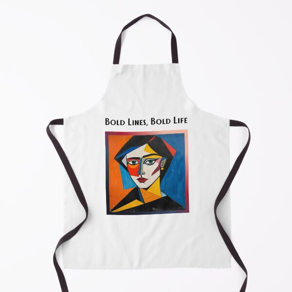 Item preview, Bold Lines Bold Life - Cubist-Inspired Abstract Portrait of a Woman designed and sold by Design-Horizons.