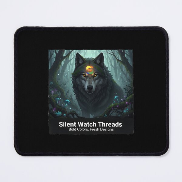 Item preview, The Silent Watch Wolf in the Enchanted Forest designed and sold by Silent Watch Threads..