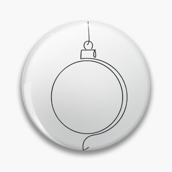 Item preview, One-Line Christmas Bauble – Minimalist Ornament Line Art designed and sold by LaurannaDesign.