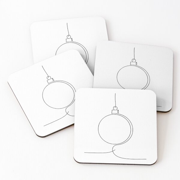 Item preview, One-Line Christmas Bauble – Minimalist Ornament Line Art designed and sold by LaurannaDesign.