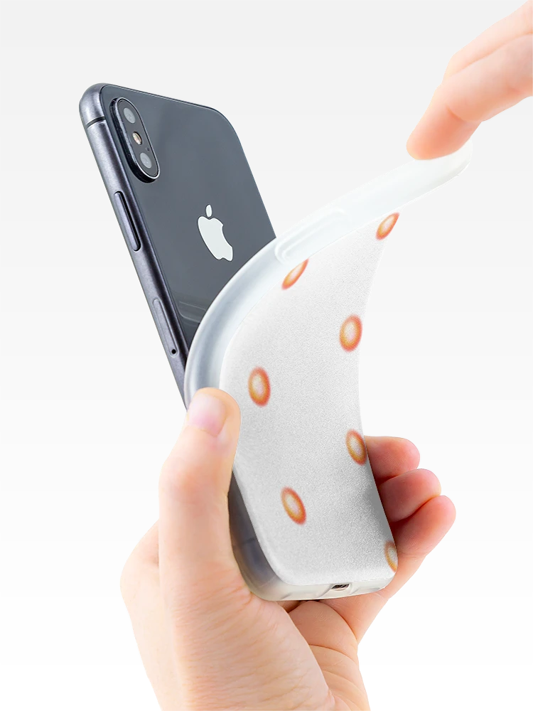 Thumbnail 4 of 5, iPhone Case, red bubble/firebubble designed and sold by Fuhjyl and Tanada.