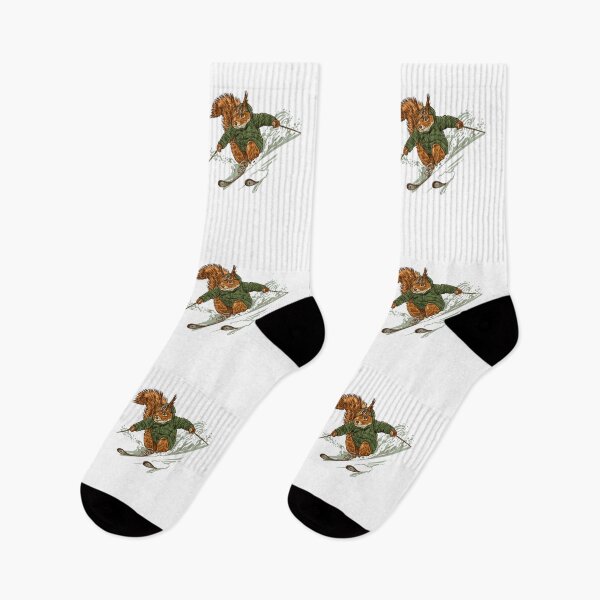 Item preview, Skiing Squirrel designed and sold by JessArty ⭐⭐⭐⭐⭐.
