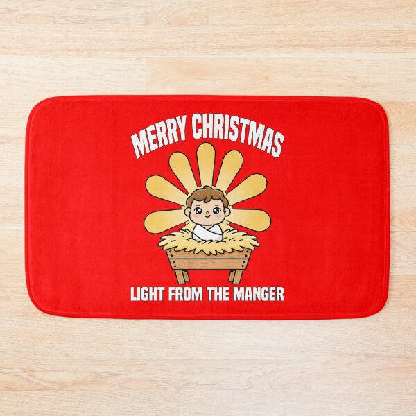 Item preview, MERRY CHRISTMAS - LIGHT FROM THE MANGER | Christian Nativity | Holy Birth Religious Christmas designed and sold by KEF Custom.