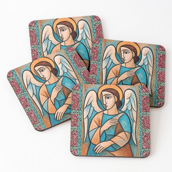 Item preview, A Picasso-style Angel designed and sold by WJ Cozy Creations.