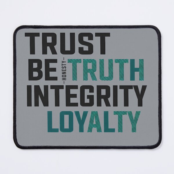 Item preview, Trust, Truth & Loyalty Typography designed and sold by WG AMAZING DESIGN.